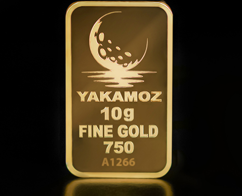 شمش طلا ۱۰ گرمی زرین شمش بدون بسته‌بندی از نمای جلو