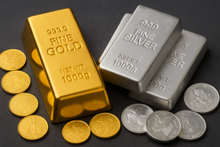 مقایسه سرمایه‌گذاری روی شمش طلا و شمش نقره