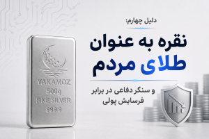 فلز نقره | 4 دلیل که میتواند فلز اینده باشد 2 دلیل چهارم نقره به عنوان طلای مردم و سنگر دفاعی در برابر فرسایش پولی