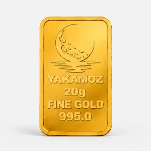 شمش طلا 20 گرمی جلو