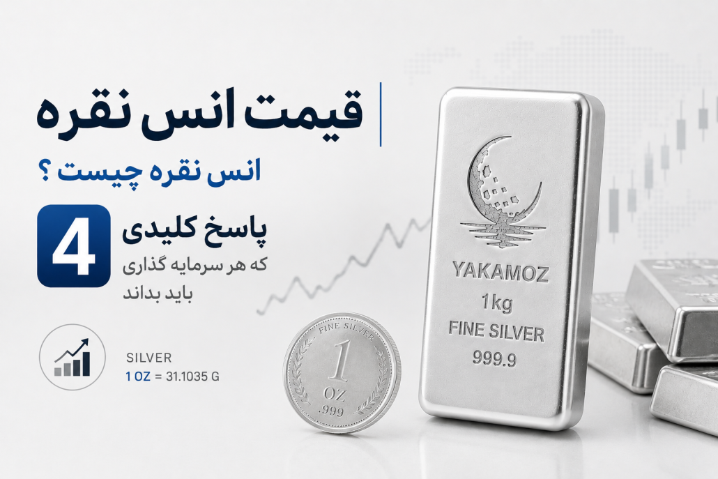 قیمت انس نقره انس نقره چیست ؟ 4 پاسخ کلیدی که هر سرمایه گذاری باید بداند