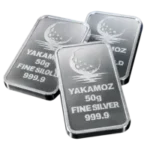شمش نقره یاکاموز با عیار 999.9 با تضمین اصالت
