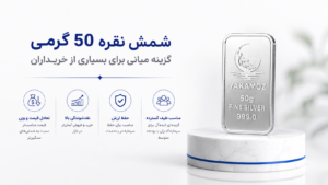 بهترین وزن شمش نقره برای سرمایه گذاری؛ 4 نکته مهم قبل از خرید 2 شمش نقره 50 گرمی گزینه میانی برای بسیاری از خریداران