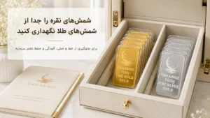 نگهداری اصولی از شمش طلا و نقره در خانه؛ 4 نکته برای حفظ امنیت و ارزش سرمایه 2 شمش های نقره را جدا از شمش های طلا نگهداری کنید
