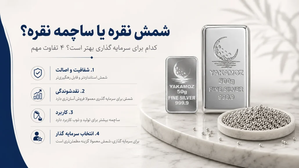 شمش نقره یا ساچمه نقره؟ کدام برای سرمایه گذاری بهتر است؟ 4 تفاوت